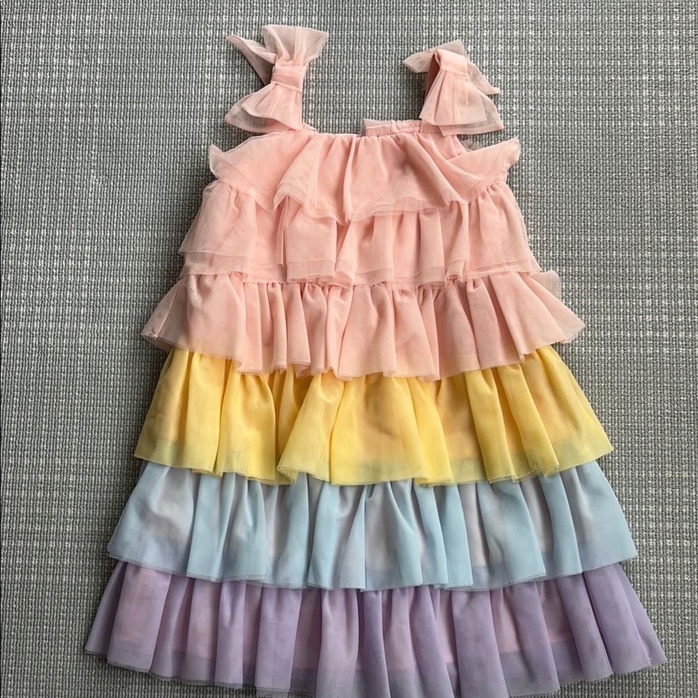 Janie and Jack Multicolor Tiered Dress